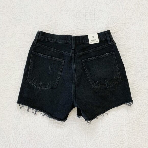 Agolde Dee Ultra High Rise Close Fit Short in Seeker - Picture 6 of 9